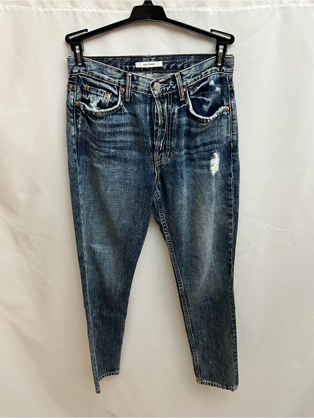 GRLFRND Denim Size 26 Blue Distressed Skinny Jeans Made In USA